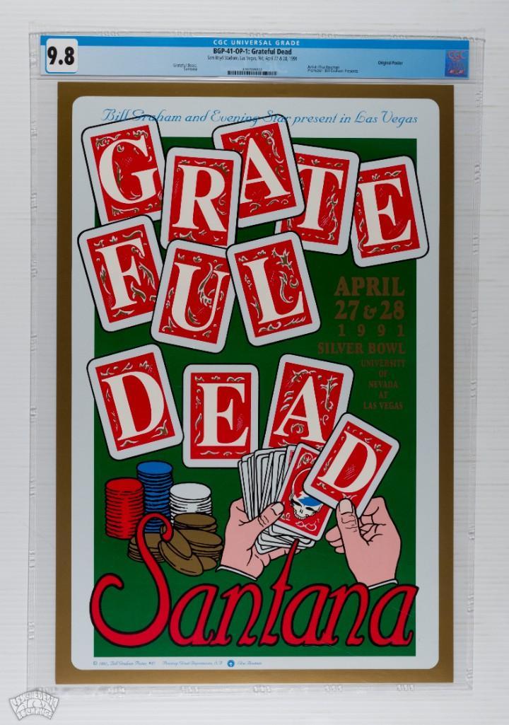 1991 BGP-41 Grateful Dead Sam Boyd Stadium Poster 9.8 (1 of 2)