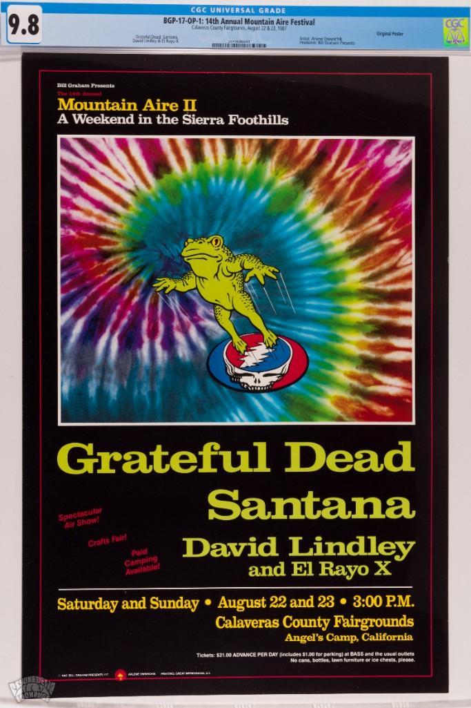 1987 BGP-17 Grateful Dead Calaveras County Poster 9.8 (1 of 1)