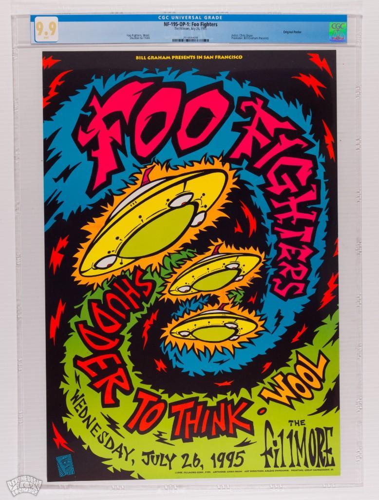 1995 NF-195 Foo Fighters Fillmore Poster 9.9 (1 of 1)