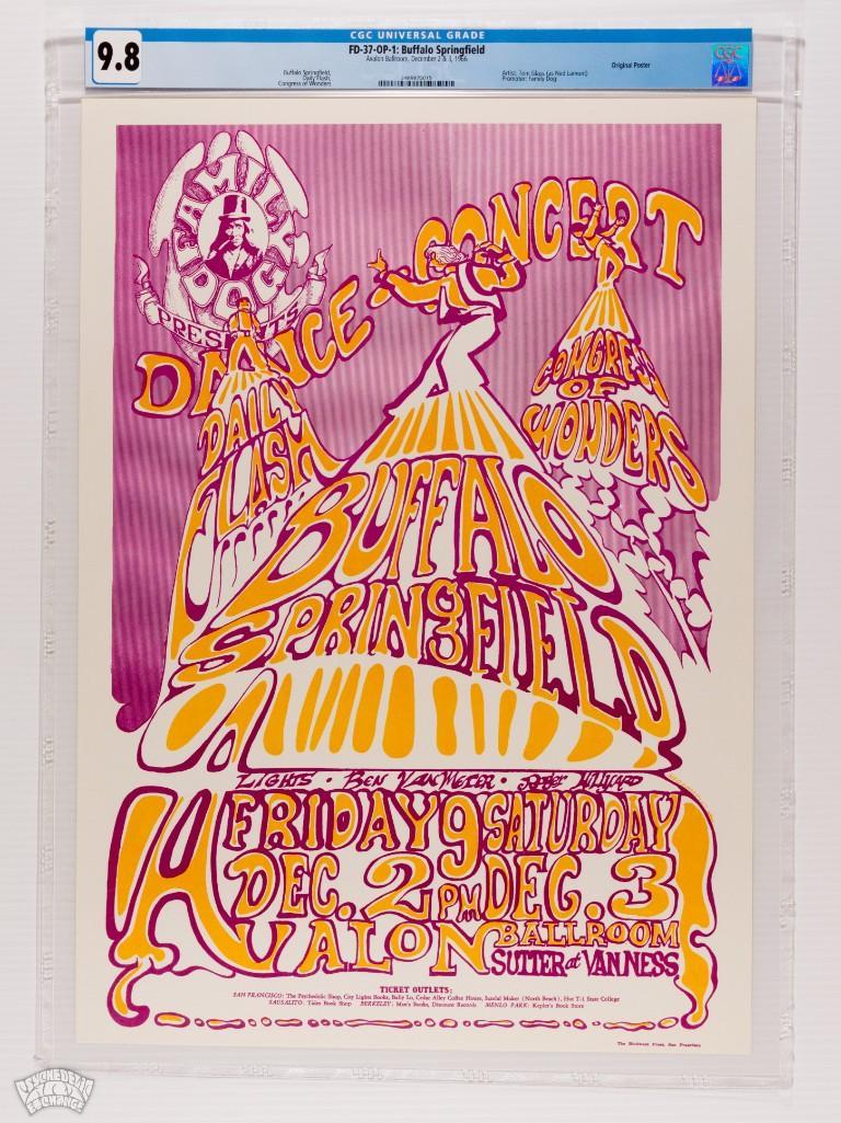 1966 FD-37 Buffalo Springfield Avalon Poster 9.8 (1 of 1)
