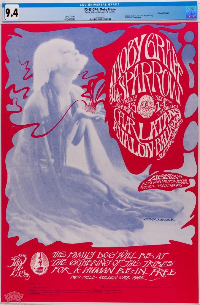 1967 FD-43 Moby Grape Avalon Poster 9.4 (1 of 1)