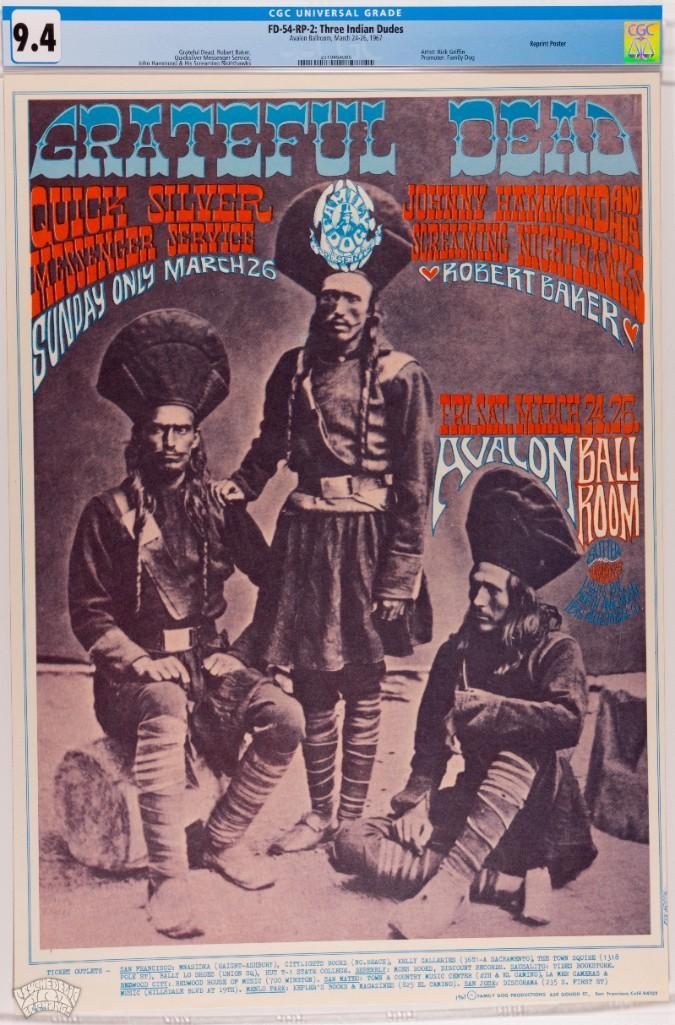 1967 FD-54 Grateful Dead Avalon RP2 Poster 9.4 (1 of 1)
