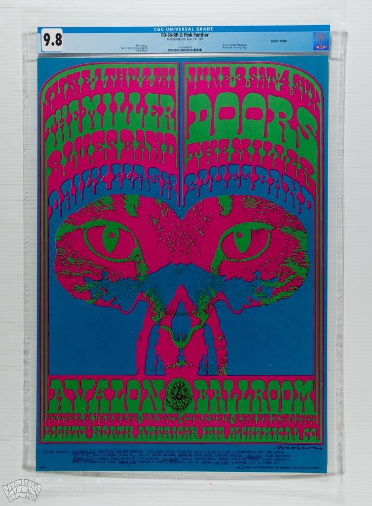 1967 FD-64 The Doors Avalon RP2 Poster 9.8 (1 of 1)