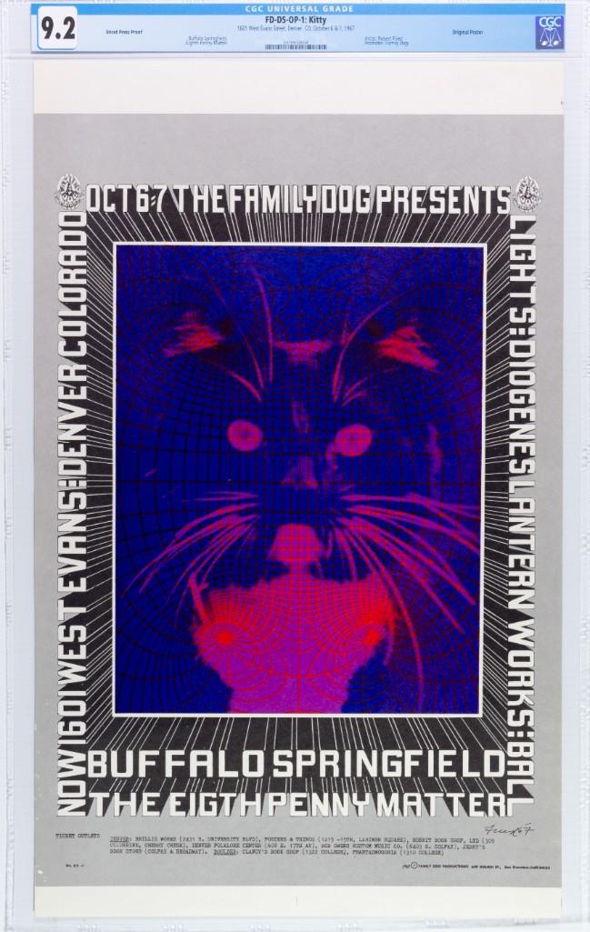 1967 FD-D5 Buffalo Springfield Uncut Proof Poster 9.2 (1 of 2)