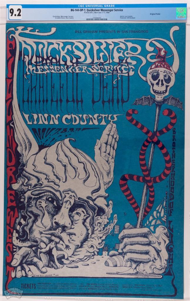 1968 BG-144 Grateful Dead Fillmore West Poster 9.2 (1 of 1)