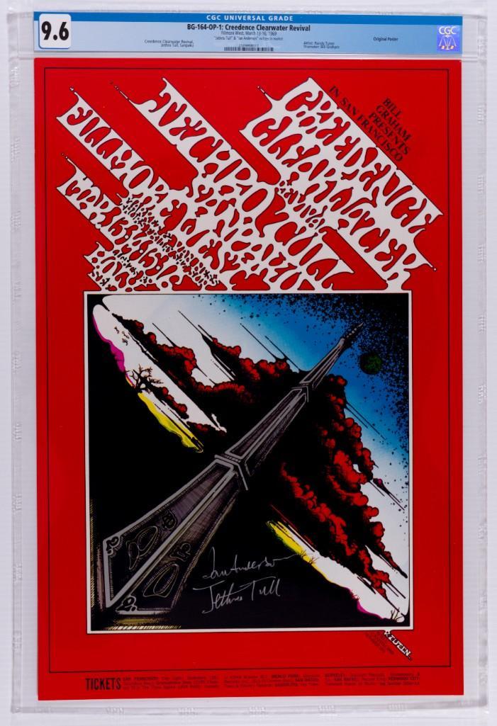 1969 BG-164 CCR Jethro Tull Fillmore Signed Poster 9.6 (1 of 1)