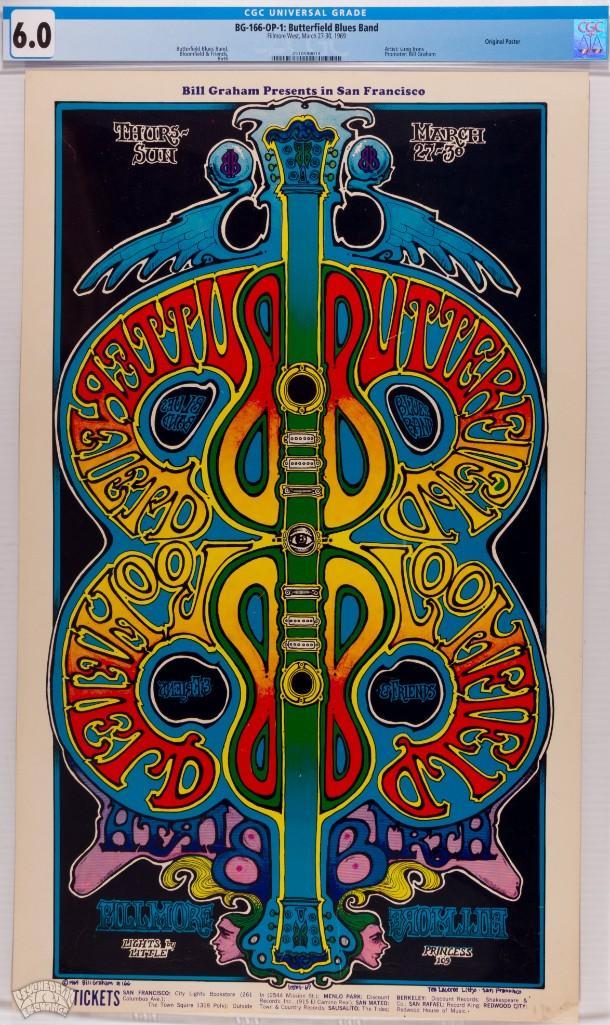 1969 BG-166 Butterfield Blues Fillmore West Poster 6 (1 of 1)
