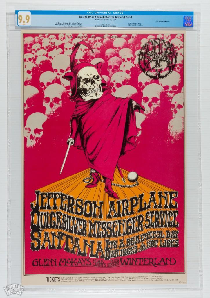 1970 BG-222 Grateful Dead Winterland RP4 Poster 9.9 (1 of 1)
