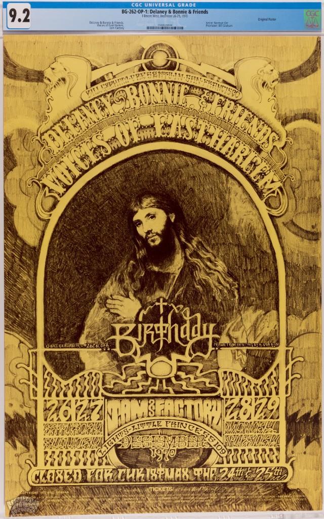 1970 BG-262 Delaney Bonnie Friends Fillmore Poster 9.2 (1 of 1)