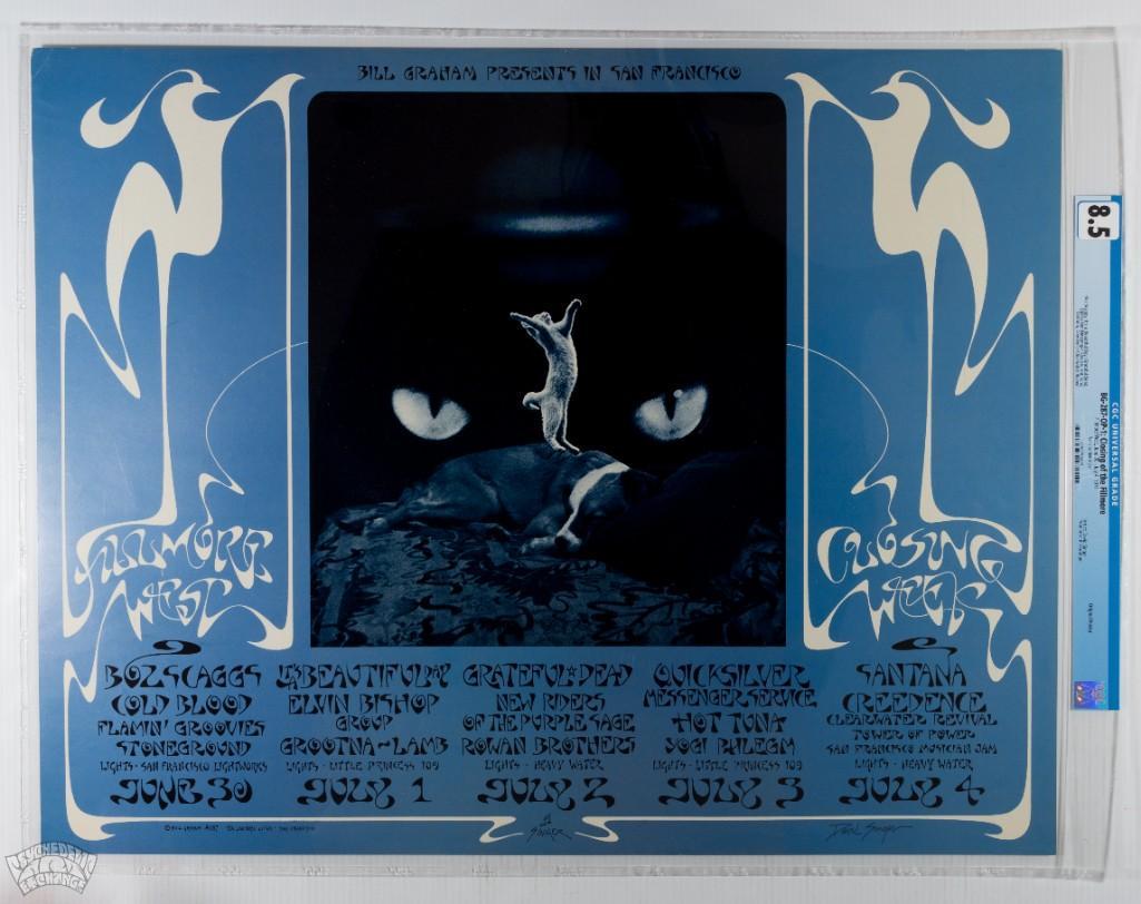 1971 BG-287 Grateful Dead Fillmore Signed Poster 8.5 (1 of 2)