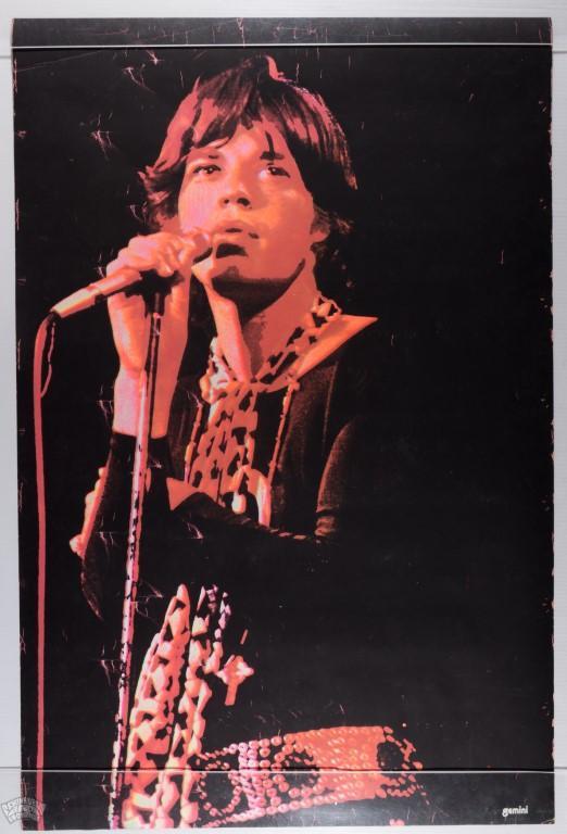 1971 Mick Jagger Live Gemini Headshop Poster (1 of 2)