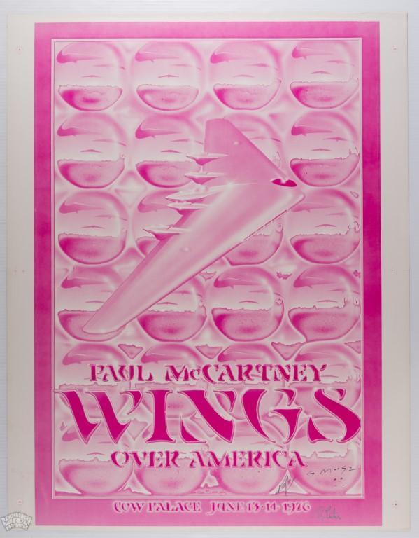 1976 Paul McCartney Wings SIGNED Printers Proof Poster (1 of 2)