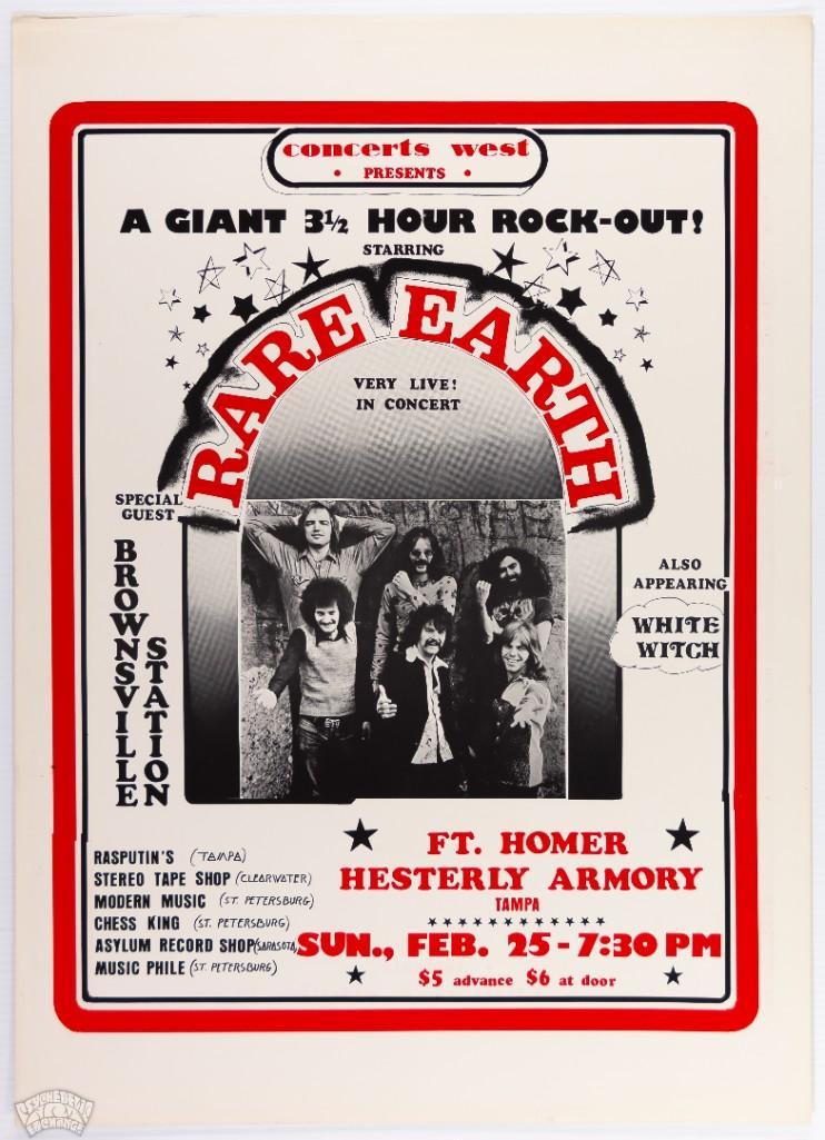 1973 Rare Earth Fort Homer Armory Poster (1 of 2)