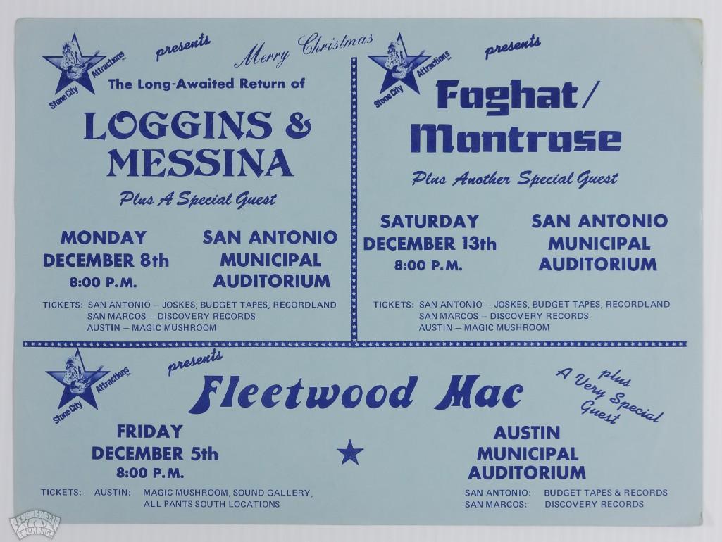 1975 Fleetwood Mac Foghat San Antonio Flyer (1 of 2)