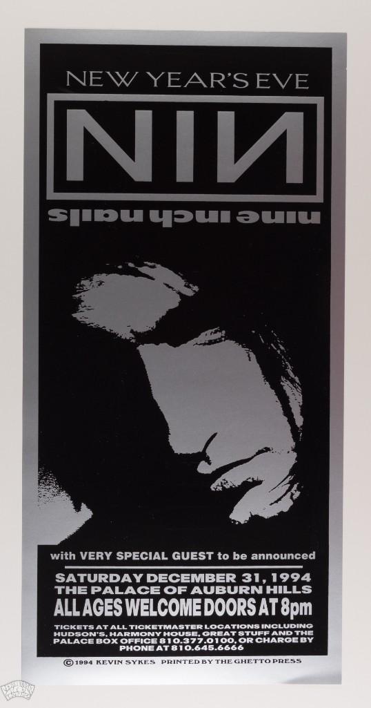 1994 Nine Inch Nails NYE Auburn Hills Poster (1 of 2)