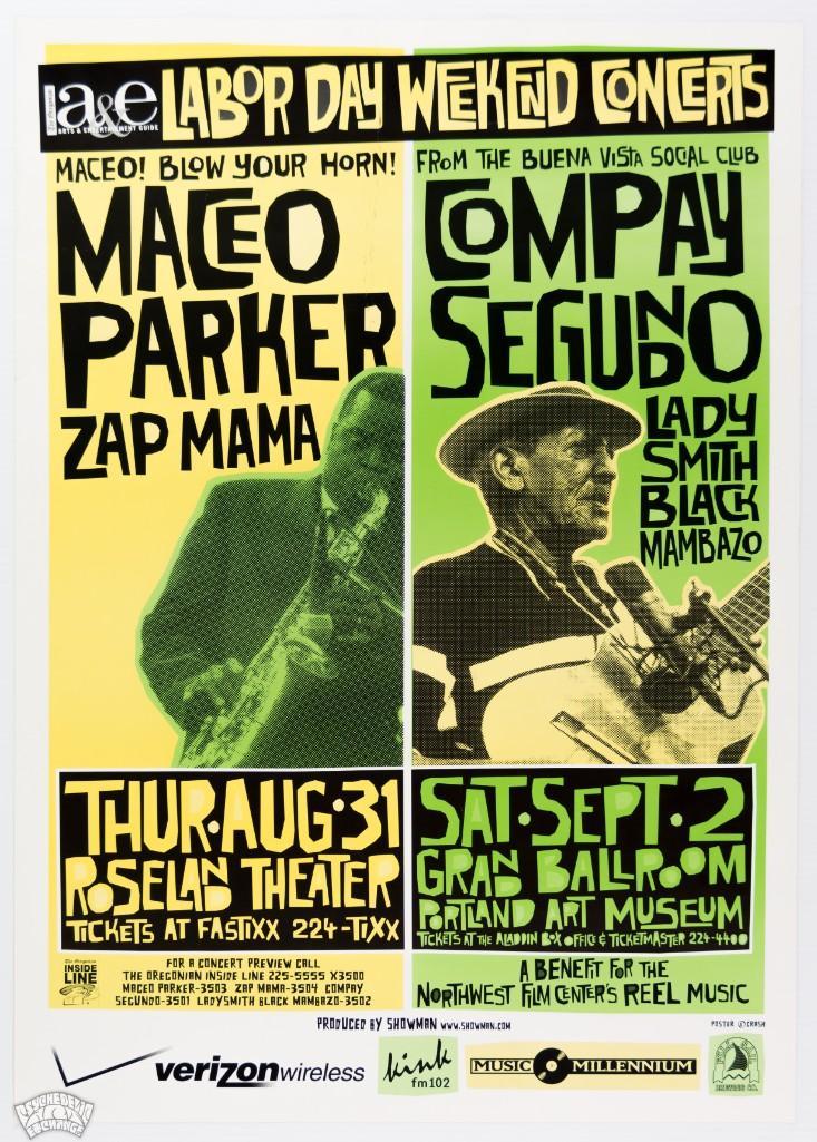 2000 Maceo Parker Roseland Theatre Poster (1 of 2)