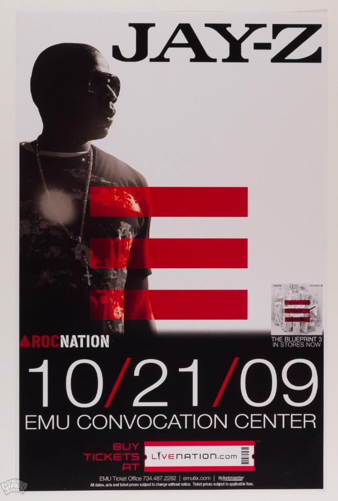 2009 Jay-Z East Michigan University Poster (1 of 2)