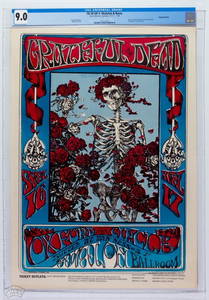 1966 FD-26 Grateful Dead Skeleton & Roses Poster 9.0