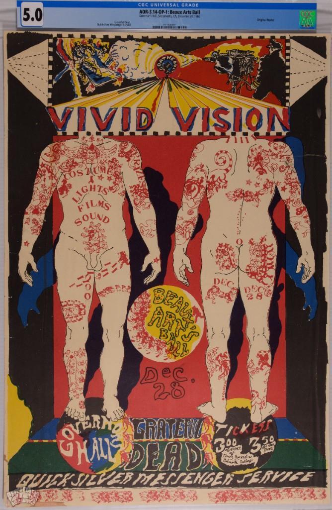 1966 AOR-3.14 Grateful Dead Governors Hall Poster 5 (1 of 1)