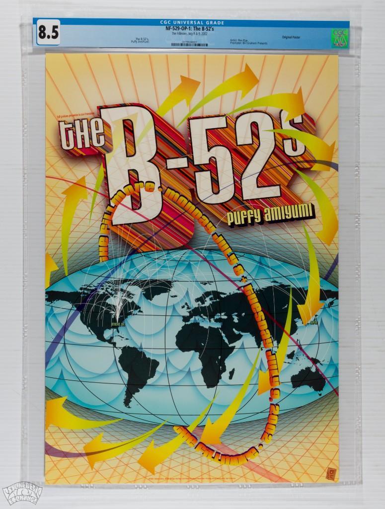 2002 NF-529 B-52'S Fillmore Poster 8.5 (1 of 2)