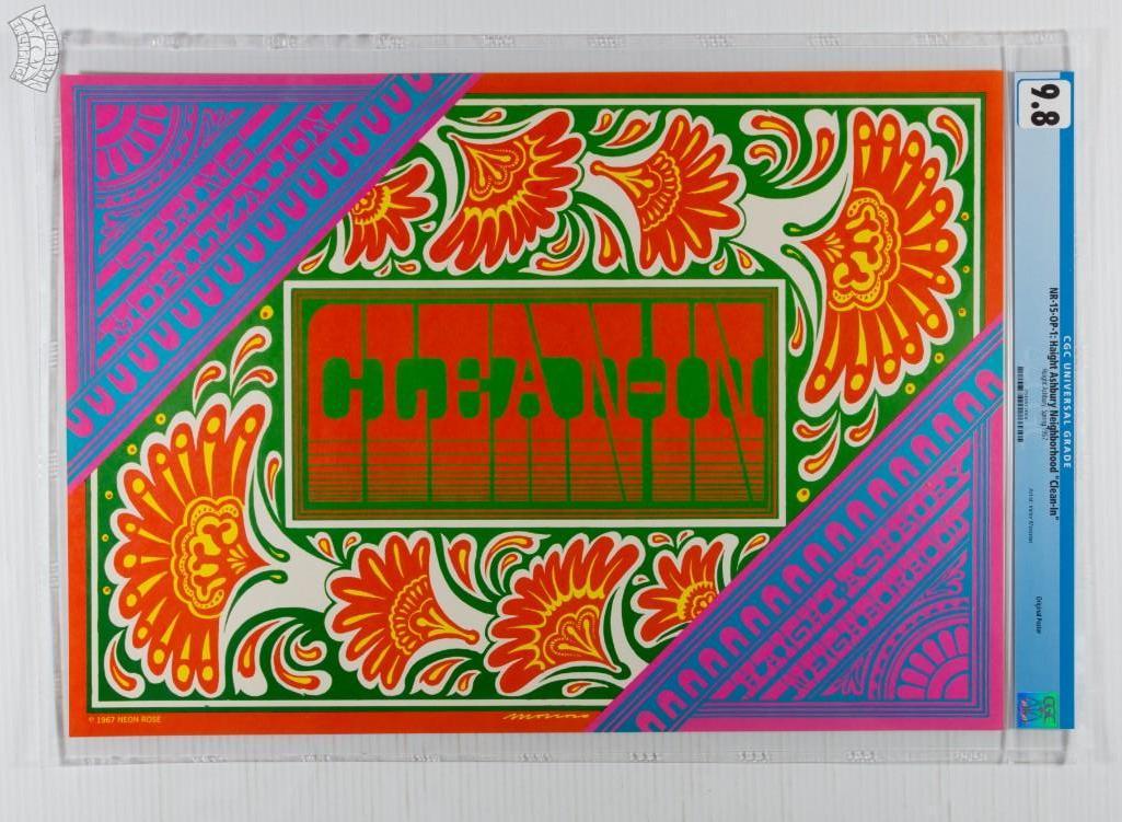 1967 NR-15 Clean In Haight Ashbury Poster 9.8 (1 of 2)