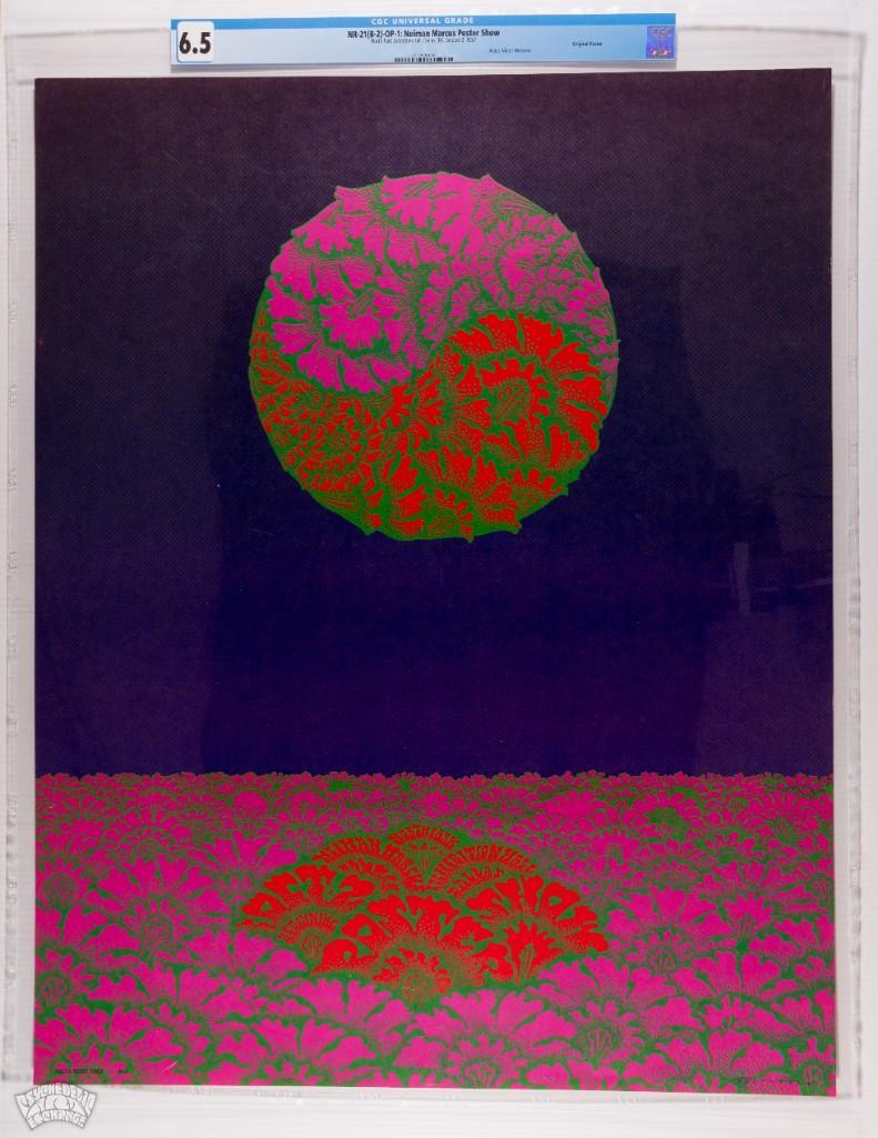 1967 NR-21 Victor Moscoso Neiman Marcus Poster 6.5 (1 of 1)