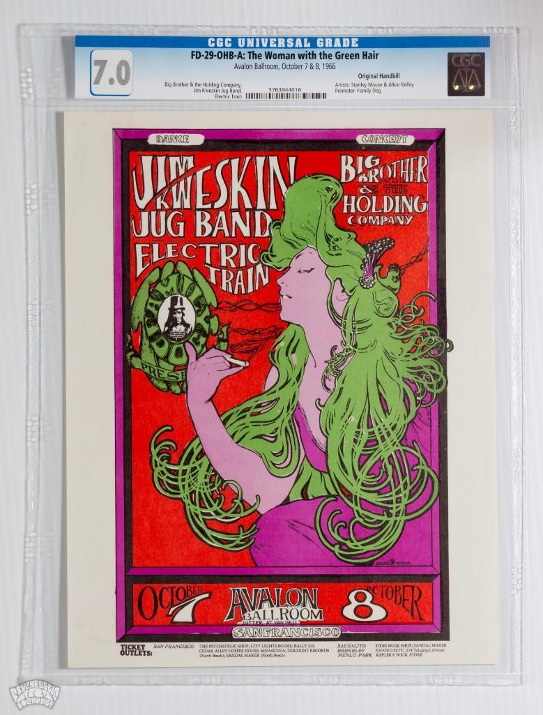 1966 FD-29 Big Brother Jim Kweskin Avalon Handbill 7 (1 of 1)