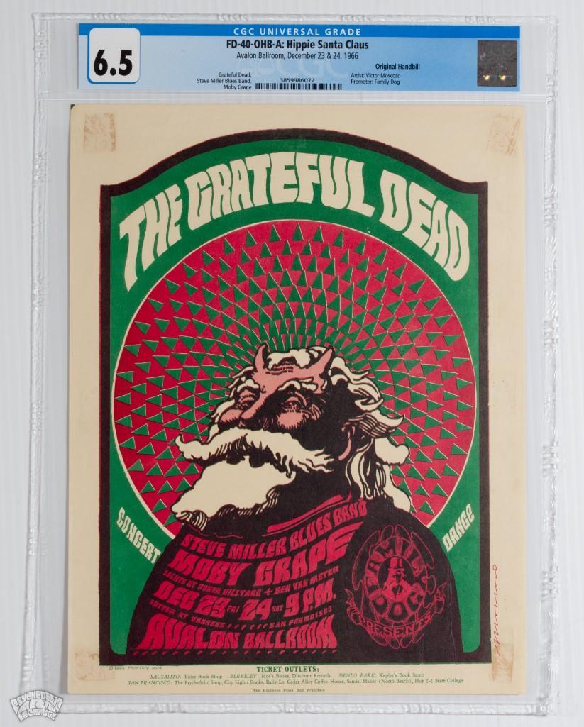 1966 FD-40 Grateful Dead Avalon Handbill 6.5 (1 of 2)