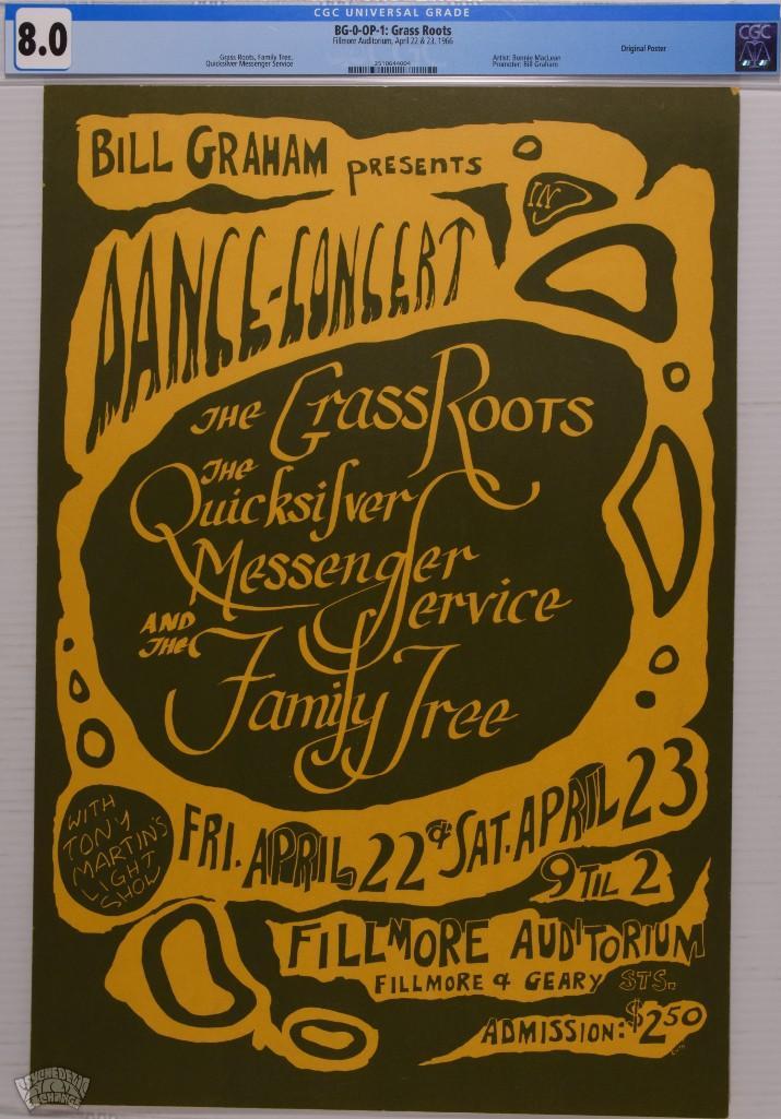 1966 BG-0 Grass Roots Family Tree Fillmore Poster 8 (1 of 1)