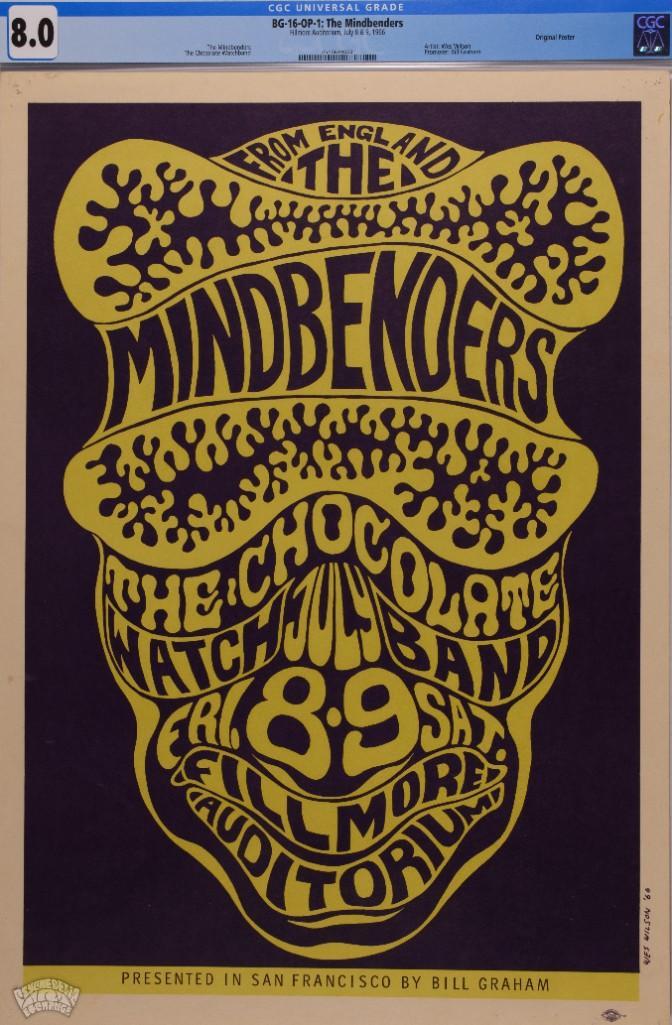 1966 BG-16 Mindbenders Fillmore Poster 8 (1 of 1)