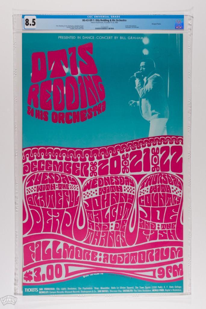 1966 BG-43 Grateful Dead Otis Redding Poster 8.5 (1 of 2)