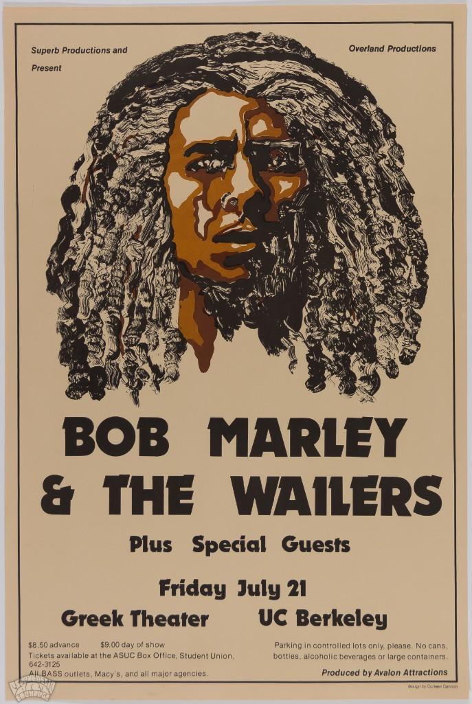1978 Bob Marley Greek Theater Poster (1 of 1)