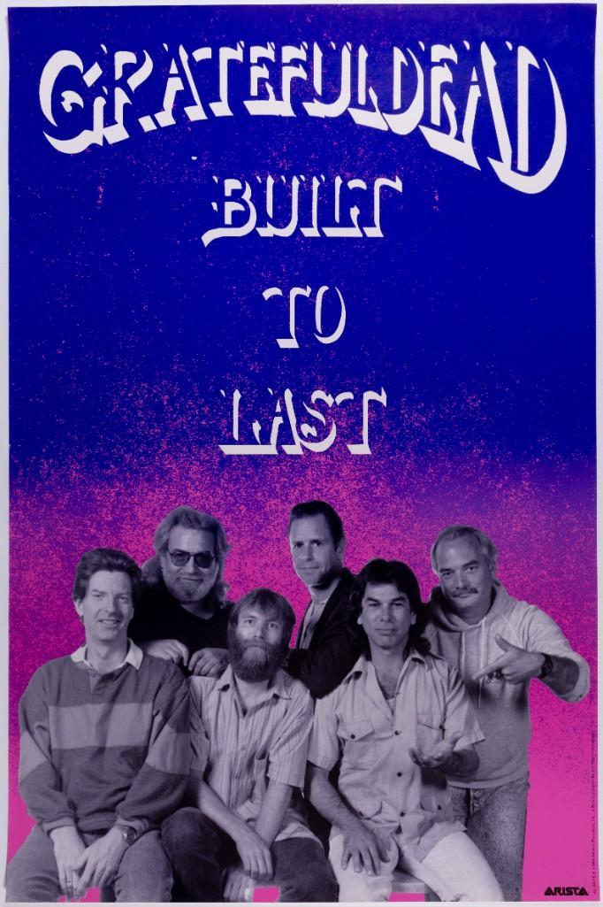 1989 Grateful Dead Built To Last Arista Promo Poster (1 of 1)