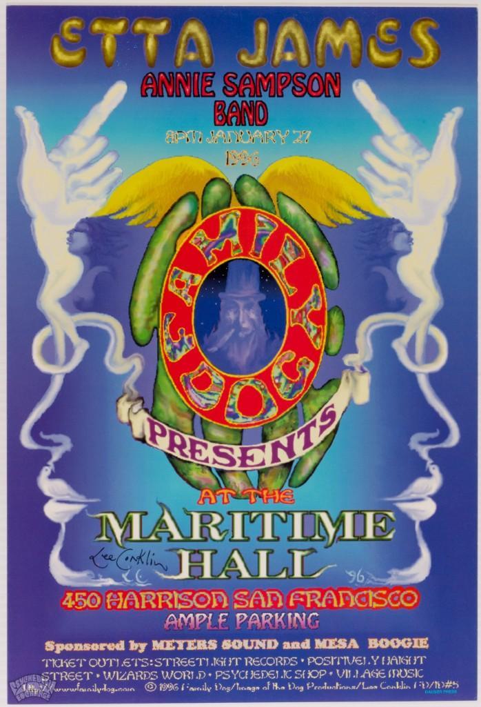 1996 Etta James Lee Conklin Signed Poster (1 of 1)