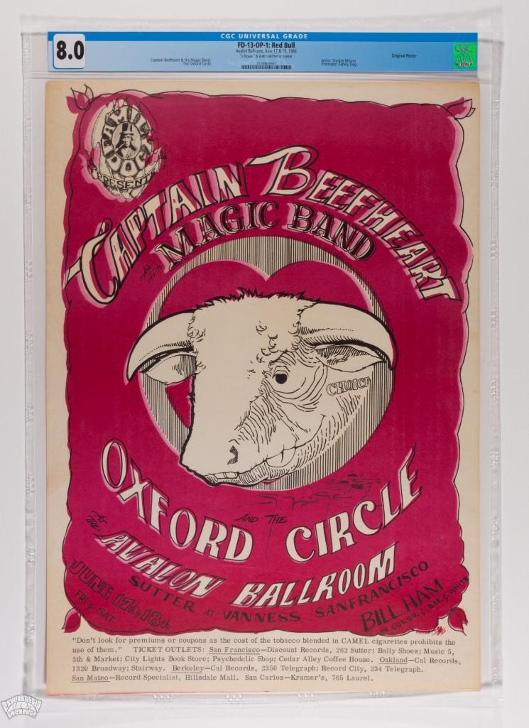 1966 FD-13 Captain Beefheart Avalon Signed Poster 8 (1 of 1)