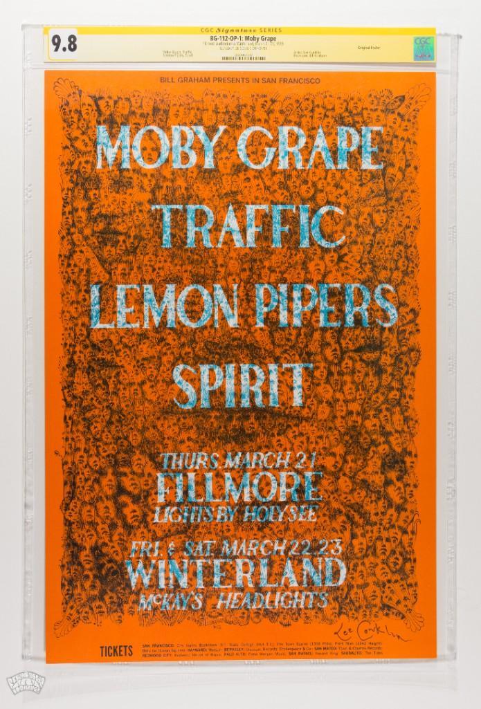 1968 BG-112 Traffic Winterland Signed Poster 9.8 (1 of 2)