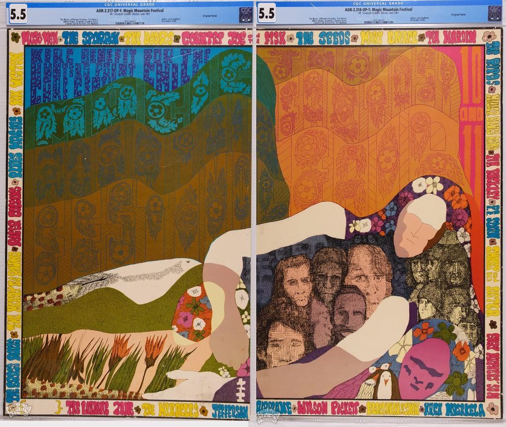 1967 AOR-2.317 & 2.318 Magic Mountain Fest Posters 5.5 (1 of 3)