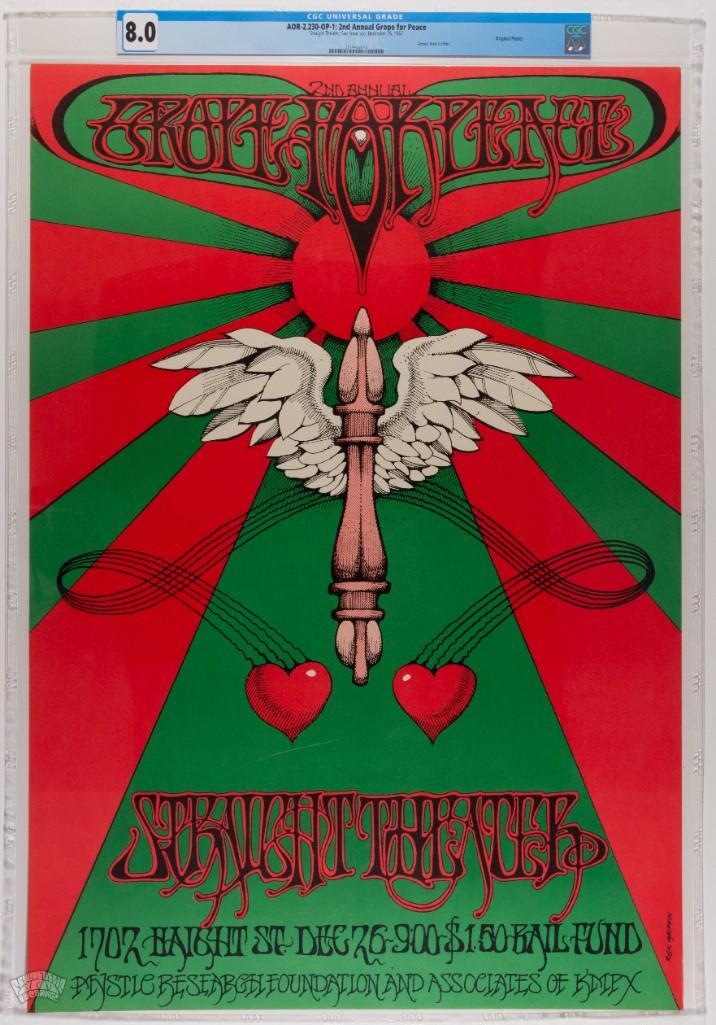 1967 AOR-2.230 Grateful Dead Straight Theater Poster 8 (1 of 2)