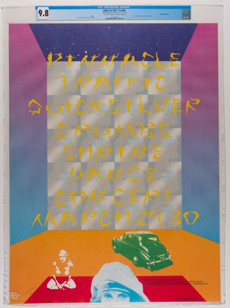 1968 AOR-3.67 Traffic Shrine Signed Poster 9.8 (1 of 2)