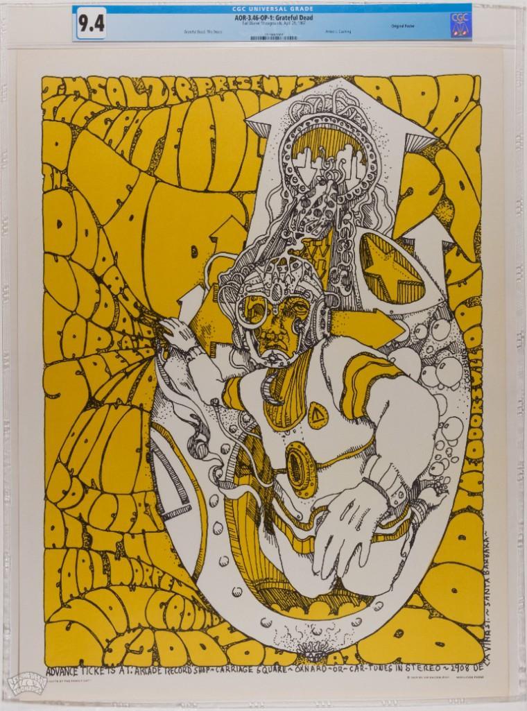 1967 AOR-3.46 Grateful Dead Earl Warren Poster 9.4 (1 of 2)