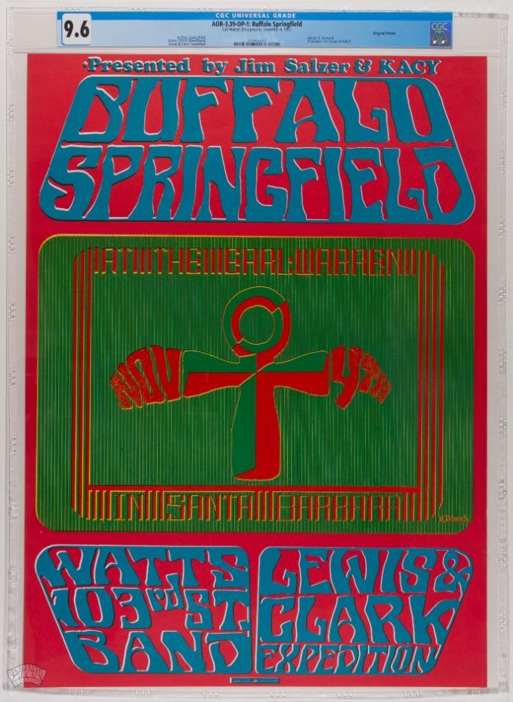 1967 AOR-3.39 Buffalo Springfield EarlWarren Poster 9.6 (1 of 2)