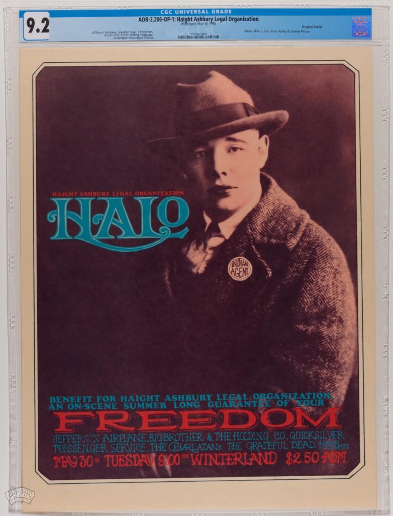 1966 AOR-2.206 Halo Benefit Winterland Poster 9.2 (1 of 2)