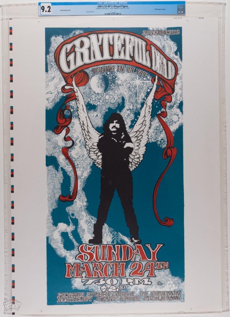 1968 AOR-3.151 Grateful Dead Uncut Proof RP2 Poster 9.2 (1 of 2)