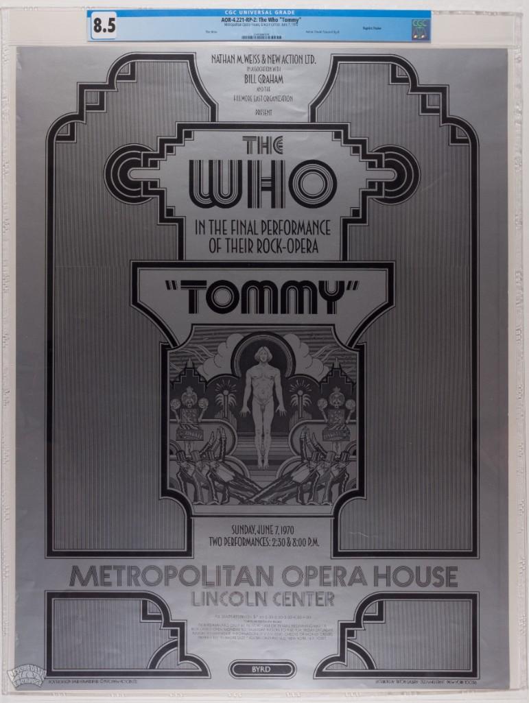 1970 AOR-4.221 The Who Lincoln Center RP2 Poster 8.5 (1 of 2)