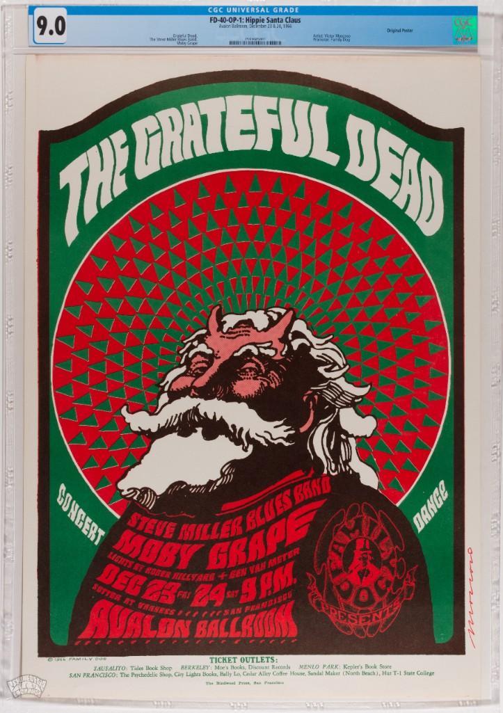 1966 FD-40 Grateful Dead Avalon Poster 9 (1 of 2)