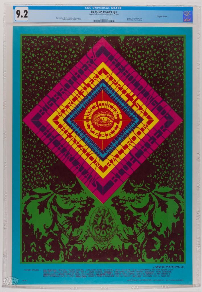 1967 FD-55 Big Brother Janis Joplin Avalon Poster 9.2 (1 of 2)