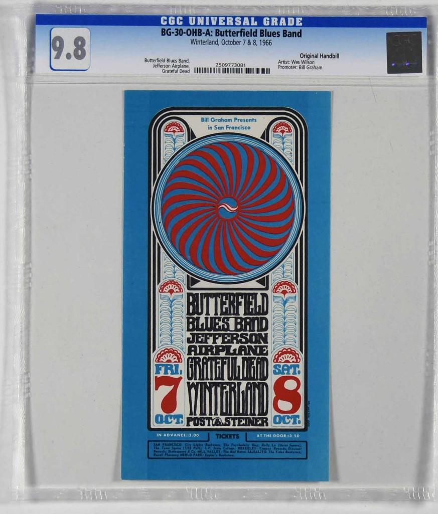 1966 BG-30 Grateful Dead Winterland Handbill 9.8 (1 of 1)