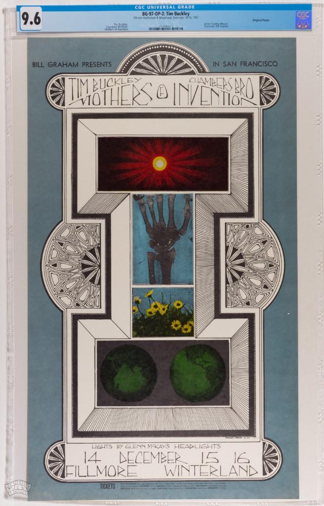 1967 BG-97 Tim Buckley The Mothers Fillmore Poster 9.6 (1 of 2)