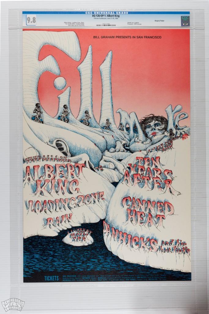 1968 BG-126 Albert King Fillmore Poster 9.8 (1 of 2)
