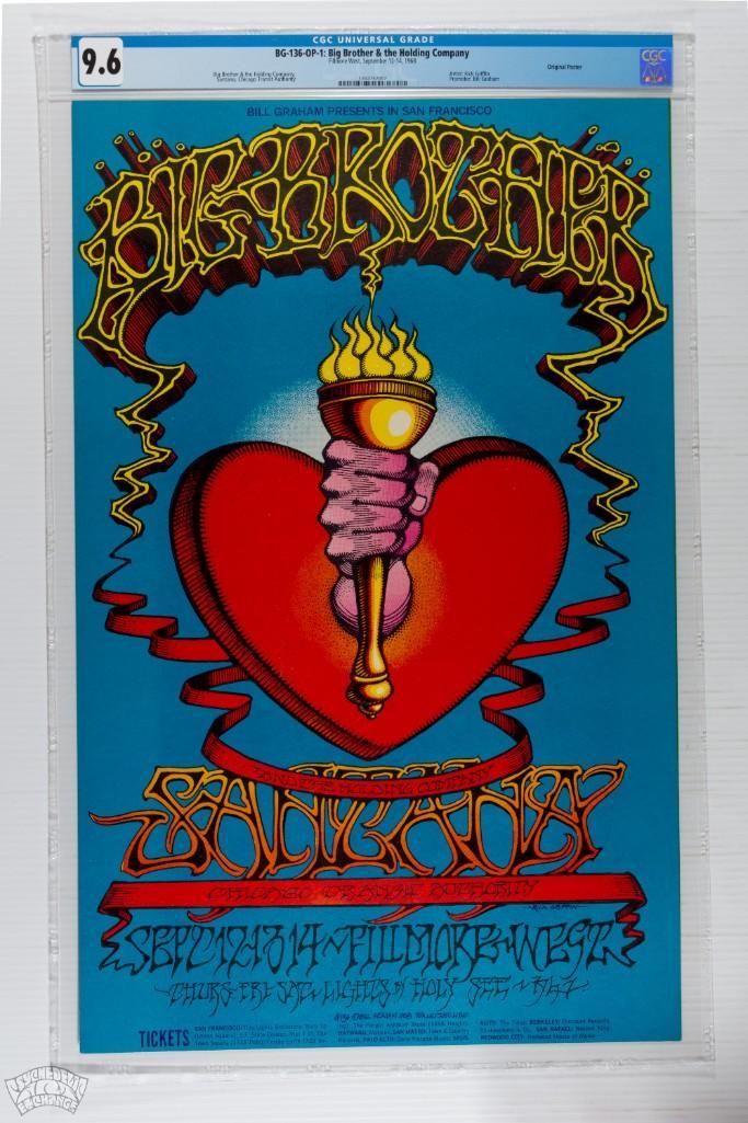 1968 BG-136 Big Brother Fillmore West Poster 9.6 (1 of 2)